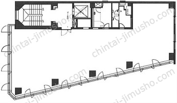 OSHIMA BLDG.3階の間取図