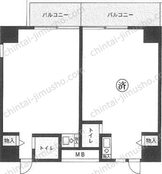 新宿ダイカンプラザ ビズネス清田ビル7階の間取図
