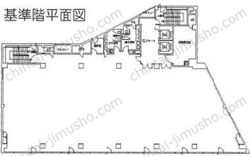 ONEST西五反田スクエア6階の間取図