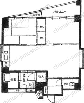 龍文堂ビル6階の間取図