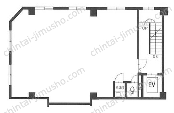 第1NSビル2階の間取図