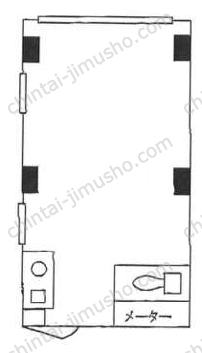 銀座201ビル4階の間取図