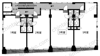 東都ビル2階の間取図