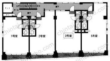 東都ビル4階の間取図