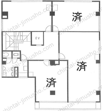 平和相互ビルの間取図