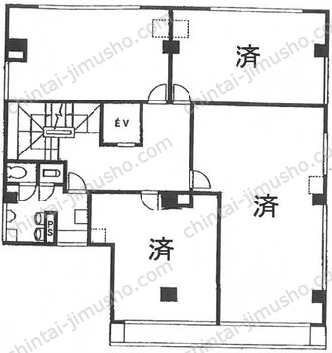 平和相互ビルの間取図