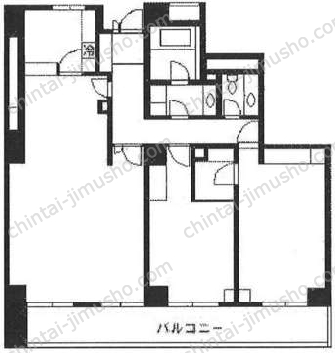 エクサス六番町2階の間取図