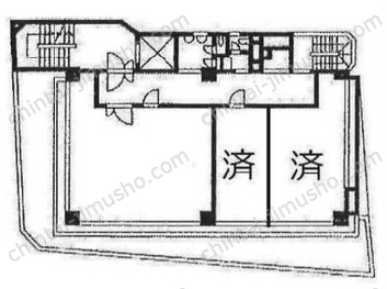 アジミックビルの間取図