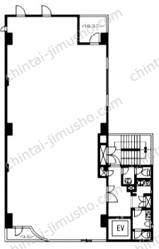 東京内藤ビル3Fの間取図