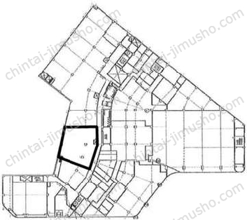 新宿国際ビルディング6階の間取図