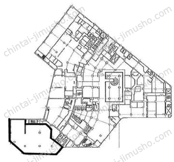 新宿国際ビルディング2階の間取図