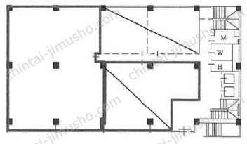 喜助新神田ビルの間取図
