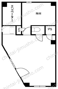 ニュー虎ノ門ビル4階の間取図