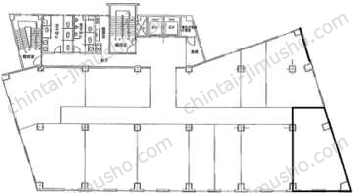 品川ステーションビル新宿5階の間取図