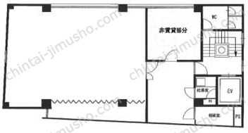 矢萩第二ビル6階の間取図