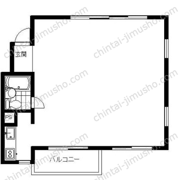 竹中スリービル3階の間取図