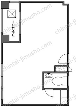 下総屋ビル5階の間取図