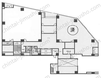 銀座昭和通りビルの間取図