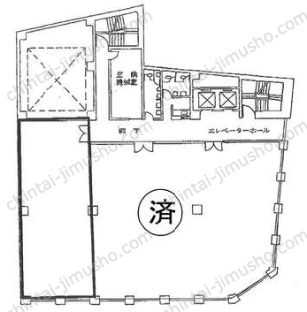 住友生命蒲田ビル3階の間取図