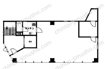 豊ビル7階の間取図