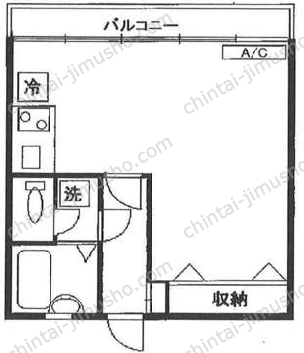 原宿グリーンハイツ8階の間取図