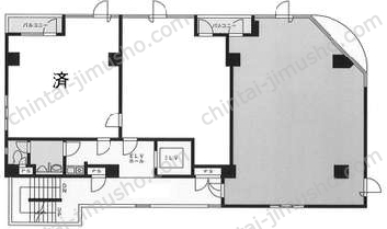 VORT AOYAMA／渋谷表参道ライズオフィス2nd／渋谷表参道ライズオフィス1st3階の間取図