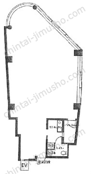 新宿ダイカンプラザビジネスタワー5階の間取図
