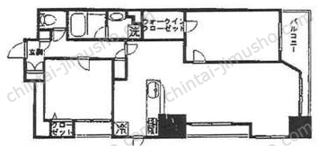 ムルーエ築地12階の間取図