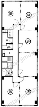 喜助新千代田ビル2階の間取図