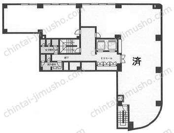 日本橋TSビル7階の間取図