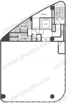 第一御幸ビル8階の間取図