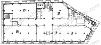 日証館の間取図