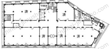 日証館の間取図