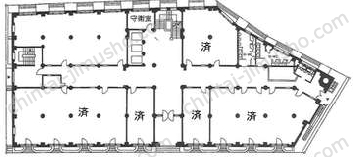 日証館の間取図