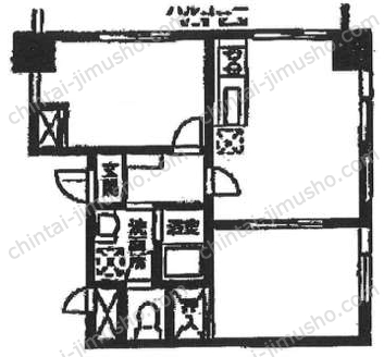 MFビル4階の間取図