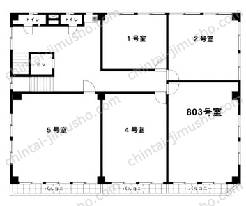 山京ビル本館の間取図