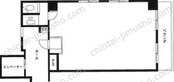 麹町シャインビル6階の間取図