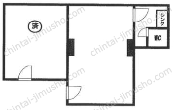 規格ビルの間取図