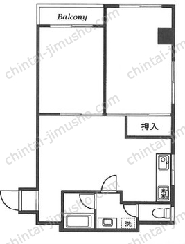 成子坂ハイツの間取図