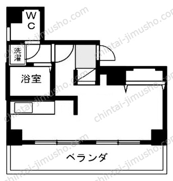 和泉町中央ビル6階の間取図