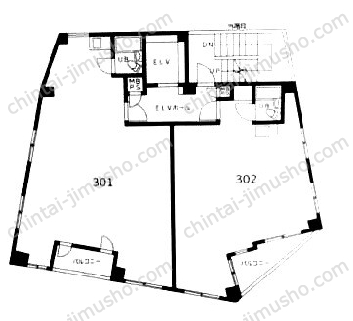 大和ビル3Fの間取図
