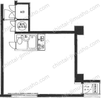代々木シティホームズ7階の間取図