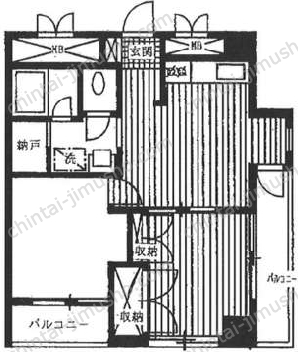 ミツワマンションの間取図