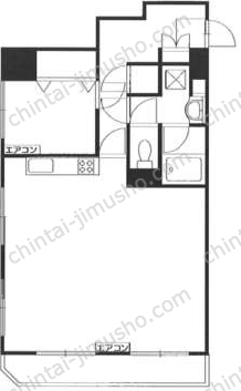 朝日広尾マンションの間取図