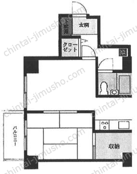 明石町ツインクロスの間取図