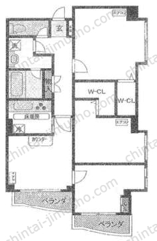 マイスタークエーレ西新宿3階の間取図