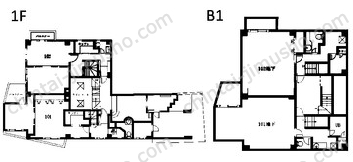 坂町ビル／ル・グラシエル　レゼール四谷の間取図