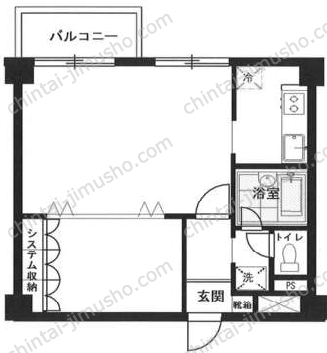 赤坂七番館の間取図