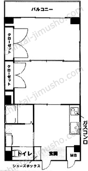 レプレビル4階の間取図