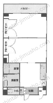 レプレビル5階の間取図